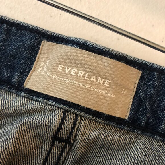 Everlane Womens Jeans The Way-High Gardener Cropped Jean Wide Leg 28 - Picture 3 of 5